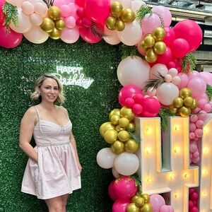 Self-Portrait Denim Diamante Bow Sweetheart Mini Dress